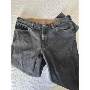 Duluth Trading Co. Men's Size 40x34 Jeans Faded Black Denim 5-Pocket‎ Straight